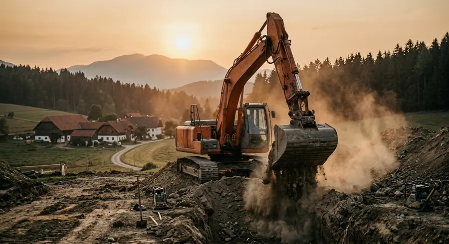 Bagger von SZOLDATICS im Einsatz