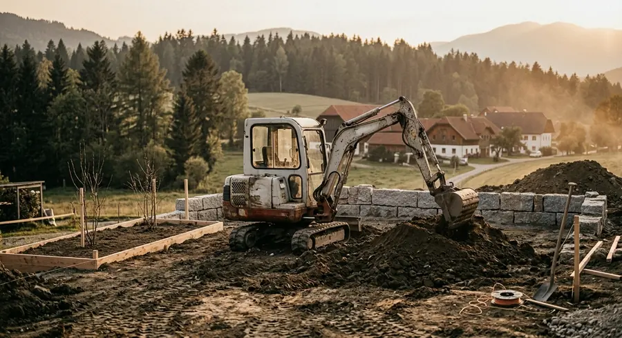Gartenfläche nach Arbeiten von SZOLDATICS